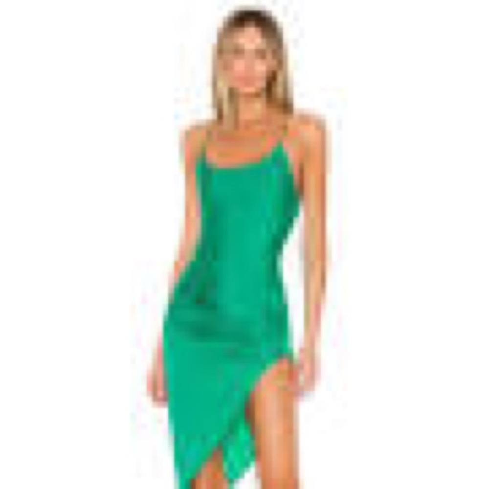 superdown Eva Twisted Green Slip Dress sz M NWOT